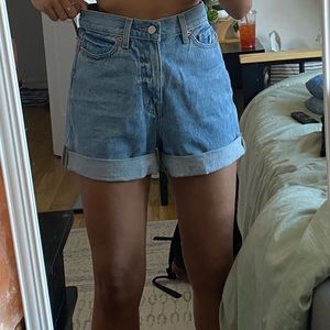 BDG denim mom Hugh ride shorts